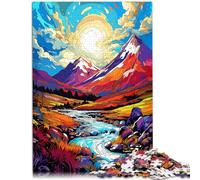 Rompecabezas de 1000 piezas para adultos, las Tierras Altas de Escocia, Reino Unido para diversión familiar, 38 x 52 cm, lista de deseos de Navidad con Papá Noel