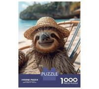 Rompecabezas De 1000 Piezas para Adultos Lazy at The Beach Rompecabezas para Adultos Juegos De Relajación Regalos para Mujeres Cumpleaños Y Navidad 38x26cm/1000pcs