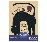 Rompecabezas De 1000 Piezas para Adultos Le Chat Noir Rompecabezas para Adultos Juegos Familiares Análisis Y Lógica Oferta como Regalos para Toda La Familia 38x26cm/1000pcs
