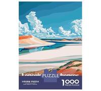 Rompecabezas De 1000 Piezas para Adultos Lencois Maranhenses National Park Brazil Rompecabezas para Adultos Juguete Decoración De Pared Difícil Regalo De Cumpleaños, Regalos, 70x50cm/1000pcs
