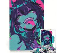 Rompecabezas de 1000 Piezas para Adultos Lengua de Vampiro Juguete Educativo interacción Entre Padres e Hijos cumpleaños y Navidad 50x75cm
