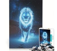 Rompecabezas de 1000 Piezas para Adultos: León Celestial, Juego Educativo, desafío difícil, fortalece el Amor Entre Parejas 38x26cm