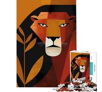 Rompecabezas de 1000 Piezas para Adultos Leona a la Caza Juego Imposible Juguete Educativo desafío Regalo Ideas para Aprender y educar (Tamaño 38x52cm)