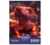 Rompecabezas De 1000 Piezas para Adultos Leopard Gecko Animal Rompecabezas para Adultos Juegos Divertidos Análisis Y Lógica Regalos para Amigos Y Familiares 38x26cm/1000pcs