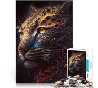 Rompecabezas de 1000 Piezas para Adultos Leopardo Guepardo jaguares Juegos educativos Decoración de Pared cumpleaños y Navidad 75x50cm