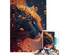 Rompecabezas de 1000 Piezas para Adultos Leopardo Guepardo y jaguares Rompecabezas de 1000 Piezas para decoración del hogar Juguete de construcción con patrón Diversión Familiar y Noche de Juegos