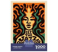 Rompecabezas De 1000 Piezas para Adultos Let The Jazz Open The Door Rompecabezas para Adultos Juguete Decoración De Pared Desafío Difícil Diversión Actividades En Casa, 52x38cm/1000pcs