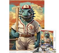 Rompecabezas de 1000 Piezas para Adultos Leyenda del béisbol mesozoico Juguetes para armar Regalo de cumpleaños Juego Educativo para interacción Entre Padres e Hijos (tamaño 50x75cm)