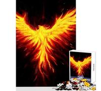 Rompecabezas de 1000 Piezas para Adultos Leyenda del fénix del Zodiaco del Fuego decoración del hogar Juguetes Ideas de Regalos Juego Familiar con Piezas de Formas aleatorias Totalmente entrelazadas