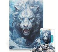 Rompecabezas de 1000 Piezas para Adultos Leyenda del León Juego Familiar interacción Entre Padres e Hijos cumpleaños y Navidad 38x52cm