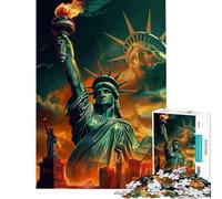 Rompecabezas de 1000 Piezas para Adultos Libertad Paz Juego para Adolescentes Juego Familiar Carrera de Velocidad Interacción Entre Padres e Hijos (Tamaño 50x75cm)