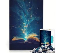Rompecabezas de 1000 Piezas para Adultos Libro de Acuarelas Juego Imposible decoración del hogar Regalo Ideal para Toda la Familia 38x52cm