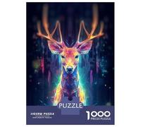 Rompecabezas De 1000 Piezas para Adultos Light Deer Rompecabezas Juegos Divertidos Vacaciones En Casa Matar El Tiempo Cumpleaños Y Navidad 38x26cm/1000pcs