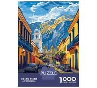 Rompecabezas De 1000 Piezas para Adultos Lima, Peru Cityscape Illustration Rompecabezas para Adultos Juguete Decoración De Pared Regalos para Mujeres para Cumpleaños, Navidad 38x26cm/1000pcs