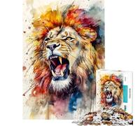 Rompecabezas de 1000 Piezas para Adultos Lindo Animal Enojado Rompecabezas para Adultos Juegos relajantes una Obra de Arte difícil y desafiante (tamaño 50x75cm)