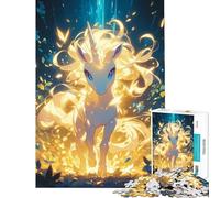 Rompecabezas de 1000 Piezas para Adultos Lindo Unicornio Legendario desafío de Inteligencia Cerebral Juguetes adictivos Juegos Familiares difícil Regalos de Amigo Invisible (tamaño 75x50cm)