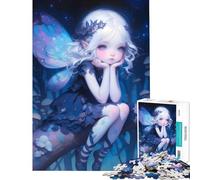 Rompecabezas de 1000 Piezas para Adultos Lindos Rompecabezas de Hadas Chibi celestiales Juguetes educativos Juego Familiar difícil Regalos de Amigo Invisible (tamaño 50x75cm)