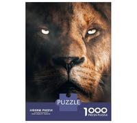 Rompecabezas De 1000 Piezas para Adultos Lion Face Rompecabezas para Adultos Juegos Divertidos Desafío Difícil Interacción Entre Padres E Hijos 52x38cm/1000pcs