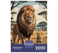 Rompecabezas De 1000 Piezas para Adultos Lion Family in African Safari-1 Rompecabezas para Adultos Juguetes Antiestrés Decoración del Hogar Regalos para Amigos Y Familiares 38x26cm/1000pcs