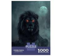 Rompecabezas De 1000 Piezas para Adultos Lion Fantasy Dark Moon Rompecabezas para Adultos Juegos De Relajación para La Diversión Familiar Interacción Entre Padres E Hijos 52x38cm/1000pcs