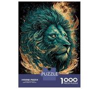 Rompecabezas De 1000 Piezas para Adultos Lion Fantasyland Rompecabezas De Juguete Decoración De Pared Una Obra De Arte Cumpleaños Y Navidad 38x26cm/1000pcs