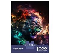 Rompecabezas De 1000 Piezas para Adultos Lion Galaxy Rompecabezas para Adultos Juegos Relajantes para La Diversión Familiar Interacción Entre Padres E Hijos 70x50cm/1000pcs