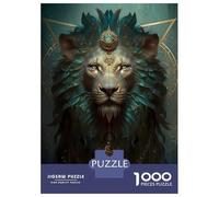 Rompecabezas De 1000 Piezas para Adultos Lion Mystical Rompecabezas para Adultos Juego Práctico Vacaciones En Casa Matar El Tiempo Regalos De Cumpleaños Y Únicos 38x26cm/1000pcs