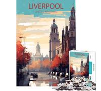 Rompecabezas de 1000 Piezas para Adultos Liverpool Reino Unido Juegos educativos Juguetes Regalos de Amigo Invisible Actividades Familiares (tamaño 38x52cm)