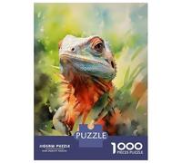 Rompecabezas De 1000 Piezas para Adultos Lizard Watercolor Rompecabezas para Adultos Juegos Familiares Difícil Oferta Difícil como Regalo para Toda La Familia 70x50cm/1000pcs