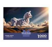 Rompecabezas De 1000 Piezas para Adultos Llama Clouds in The Sky Rompecabezas para Adultos Juegos Familiares Carrera De Velocidad Manual Regalo De Cumpleaños, Regalos, 70x50cm/1000pcs