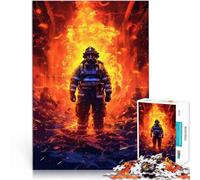 Rompecabezas de 1000 Piezas para Adultos Llama de Bombero Competición de Velocidad de Manos Toda la Familia. 75x50cm