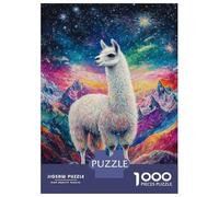 Rompecabezas De 1000 Piezas para Adultos Llama in Cosmos-1 Rompecabezas para Adultos Juego Práctico Decoración del Hogar Difícil Y Desafiante 70x50cm/1000pcs