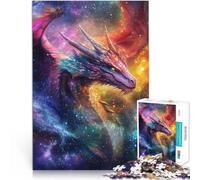 Rompecabezas de 1000 Piezas para Adultos Llamarada del dragón cósmico Juego Intelectual de Juguete Regalo de cumpleaños 75x50cm