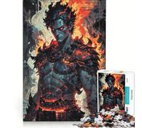 Rompecabezas de 1000 Piezas para Adultos: Llamas del Inframundo Hades Eterno, Juego de ingenio, Interesante para Reducir el estrés, Cada Pieza es única 38x26cm