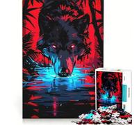 Rompecabezas de 1000 Piezas para Adultos Lobo de Belladona Juegos educativos análisis y lógica Juego de desafío único 38x52cm