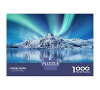Rompecabezas De 1000 Piezas para Adultos Lofoten Islands Norway Rompecabezas Juego De Ingenio Alivia El Estrés Cumpleaños 52x38cm/1000pcs