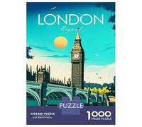 Rompecabezas De 1000 Piezas para Adultos London Big Ben Travel Rompecabezas para Adultos Juegos Relajantes para La Diversión Familiar Interacción Entre Padres E Hijos 38x26cm/1000pcs