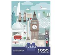 Rompecabezas De 1000 Piezas para Adultos London City (2) Rompecabezas para Adultos Juegos De Relajación Regalos para Mujeres Desafío Educativo 52x38cm/1000pcs