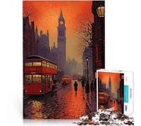 Rompecabezas de 1000 Piezas para Adultos Londres, Inglaterra Hecho de Papel，para Mayores de 14 años decoración de Pared de Juegos Ideas de Regalos。tamaño：38x52cm/14.96x20.47pulgada