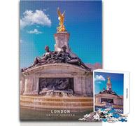 Rompecabezas de 1000 Piezas para Adultos, Londres, Juguete, Juego Intelectual, Mejora la Memoria, Juguetes antiestrés, tamaño 50x75cm