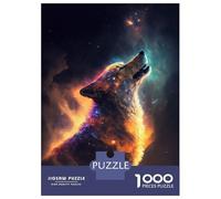 Rompecabezas De 1000 Piezas para Adultos Lone Wolf in Space Rompecabezas para Adultos Juegos Relajantes Difícil Difícil Cumpleaños Y Navidad 38x26cm/1000pcs