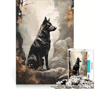 Rompecabezas de 1000 Piezas para Adultos Los Perros corren a Toda Velocidad Juguetes para armar Actividades Divertidas en casa para Fortalecer el Amor en Pareja 50x75cm