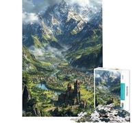 Rompecabezas de 1000 Piezas para Adultos Los Secretos de la Catedral Rompecabezas para Adultos Juegos Familiares Mejora la Memoria cumpleaños y Navidad (tamaño 50x75cm)