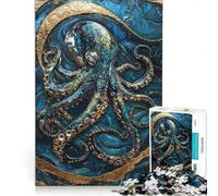 Rompecabezas de 1000 Piezas para Adultos Los Secretos Dorados del Arte Profundo, Juegos de relajación, ensamblaje de Patrones, Lista de Deseos con Papá Noel 50x75cm