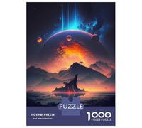 Rompecabezas De 1000 Piezas para Adultos Lost Astronaut Rompecabezas para Adultos Juegos Relajantes Que Mejoran La Memoria Diversión En Casa Actividades, 70x50cm/1000pcs