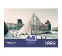 Rompecabezas De 1000 Piezas para Adultos Louvre Pyramid Entrance Rompecabezas para Adultos Juegos De Relajación Desafío Difícil Ayuda A Ejercitar El Cerebro 52x38cm/1000pcs