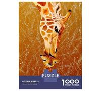 Rompecabezas De 1000 Piezas para Adultos Love Mother Giraffe Rompecabezas Antiestrés Juguetes Difíciles Cumpleaños Y Navidad 52x38cm/1000pcs
