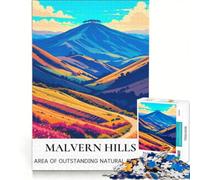 Rompecabezas de 1000 Piezas para Adultos: Lugares Secretos en Las colinas de Malvern, Juegos educativos, Carrera de Velocidad de Manos, Toda la Familia 50x75cm