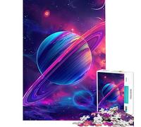 Rompecabezas de 1000 Piezas para Adultos Lumino Saturno Ayuda a ejercitar el Cerebro y Alivia el estrés Juego Familiar para Mayores de 14 años 38x52cm