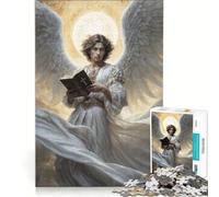 Rompecabezas de 1000 Piezas para Adultos Luz de la Verdad de Dios Arcángel Uriel Juego práctico Actividades Divertidas para Hacer en casa Hermoso diseño 38x26cm